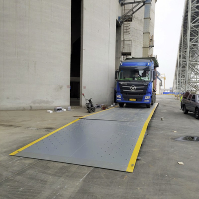 Puente de pesas para vehículos de motor de 10 a 150 t con interfaz RS232 y estructura de acero precisa