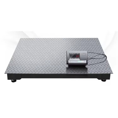 Escala de piso AC/DC con plataforma gris/amarilla 1.5m*1.5m/5000kg Capacidad