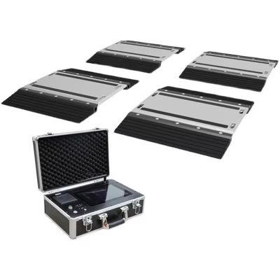 Balanzas portátiles de carga del eje alimentadas por batería de litio DC 12V con pantalla táctil
