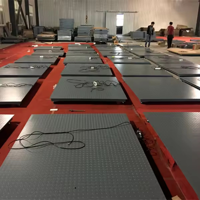 Escala de piso AC/DC con plataforma gris/amarilla 1.5m*1.5m/5000kg Capacidad
